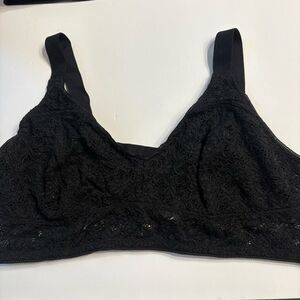 Colsie Women’s Black Lace Bralette Cutout Back Thick Strap Size XL
